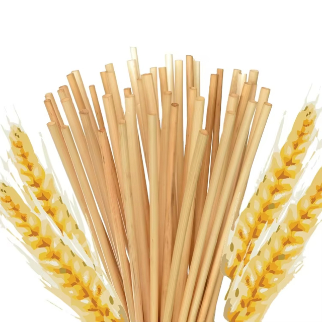 Eco Friendly Natural drinking Straw Organic Wheat Drinking Straw 100% Biodegradable compostable