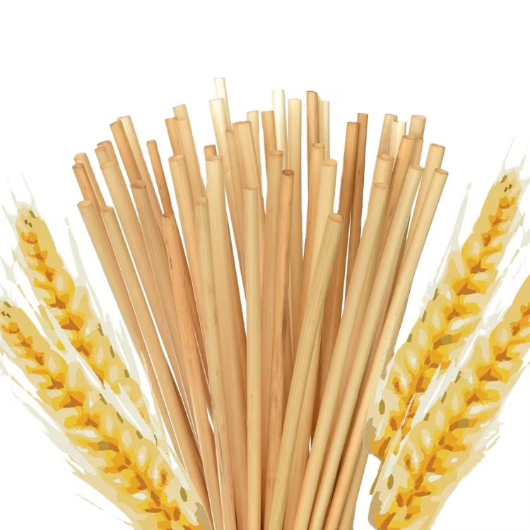 Eco Friendly Natural drinking Straw Organic Wheat Drinking Straw 100% Biodegradable compostable