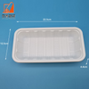 Factory Biodegradable disposable fresh fruit tray rectangular plastic food packaging Corn Starch Blister disposable
