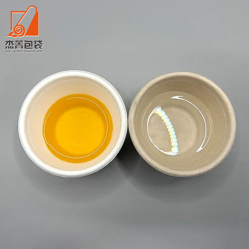 4OZ Biodegradable Disposable Lunch Box Barbecue Sushi Sauce Ice Cream Bowl for Hot Milk Package Dipping Cups