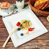 Compostable 10 Inch Bio Eco-friendly Disposable Tableware Degradable Square Bagasse Sugarcane Plate for Party Supplies