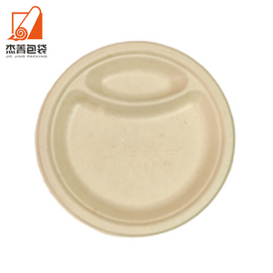 9In Disposable Paper Plates, Biodegradable Plates With 2 Compartments, Dinner And Lunch Plates, Paper Plates For BBQ,