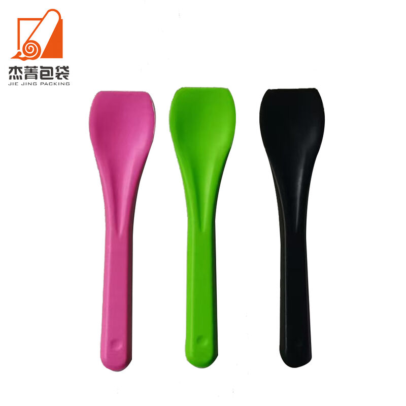 Colored Biodegradable Ice Cream Spoons Disposable Ice Cream Biodegradable spoon
