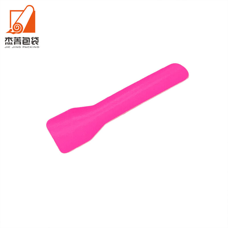 New Design Individual Compostable Biodegradable Ice Cream Disposable Paper Spoon Cutlery