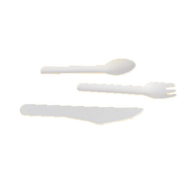 Paper Knife Fork Spoon Set Paper Disposable Cutlery for Party Picnic