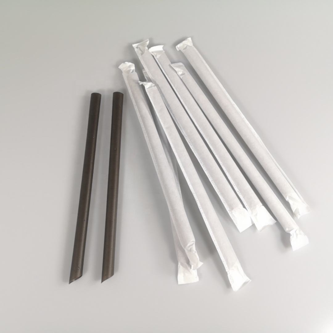 Hot Drinking Straw Environmentally Friendly Biodegradable Pla Straw Disposable Straw 6mm Diameter 190mm Length for Bar Party