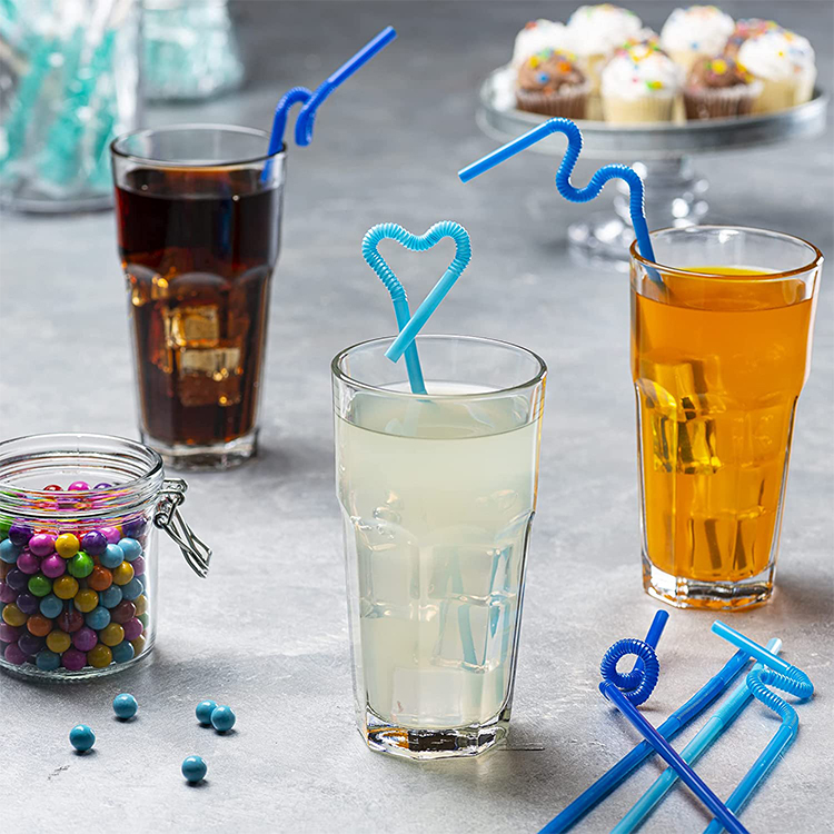 Custom PLA 100% Biodegradable Eco-Friendly Drinking Straws Personalized 8mm Plastic Straws