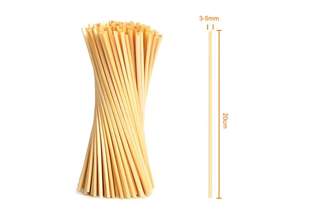 Biodegradable Nature Wheat Stem Straws Natural Plant Wheat Drinking Straw