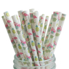 Supplier Custom Colored paper straws Biodegradable straws weddings banquets Drink straw