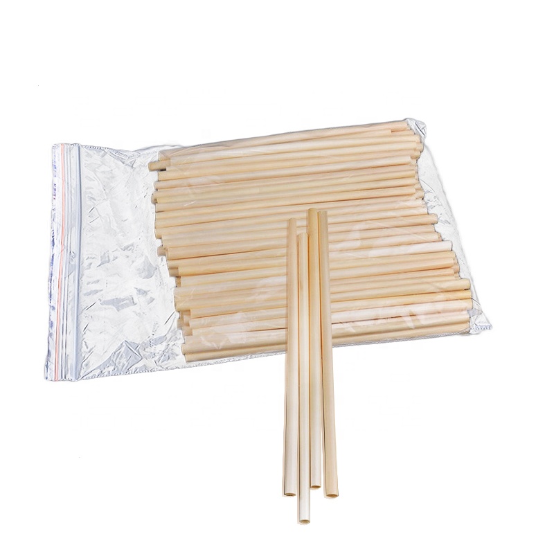 Eco-friendly biodegradable wheat drinking straw instead of plastic straw