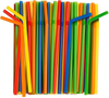 Flexible PP Colorful/Stripe Drinking Plastic Straws Bendable Drinking Straws Plastic Flexible Straws