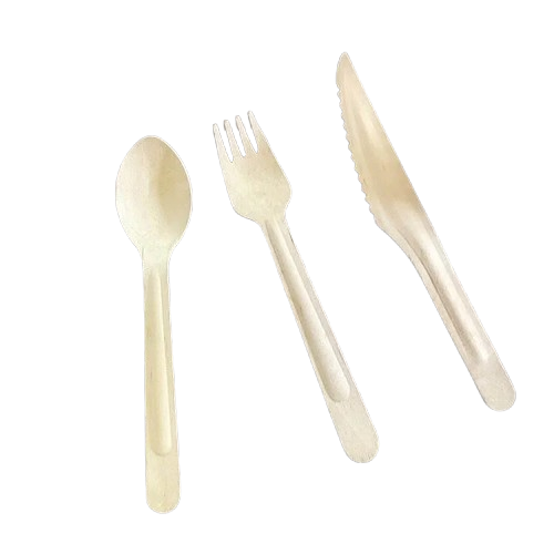 Factory Custom Eco Friendly recyclable 140 mm Disposable Wooden Cutlery set food wooden Spoons Forks Knives