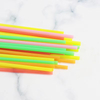 Straight disposable plastic straws bendy straws pp drinking colorful art party juice drinking pp straw