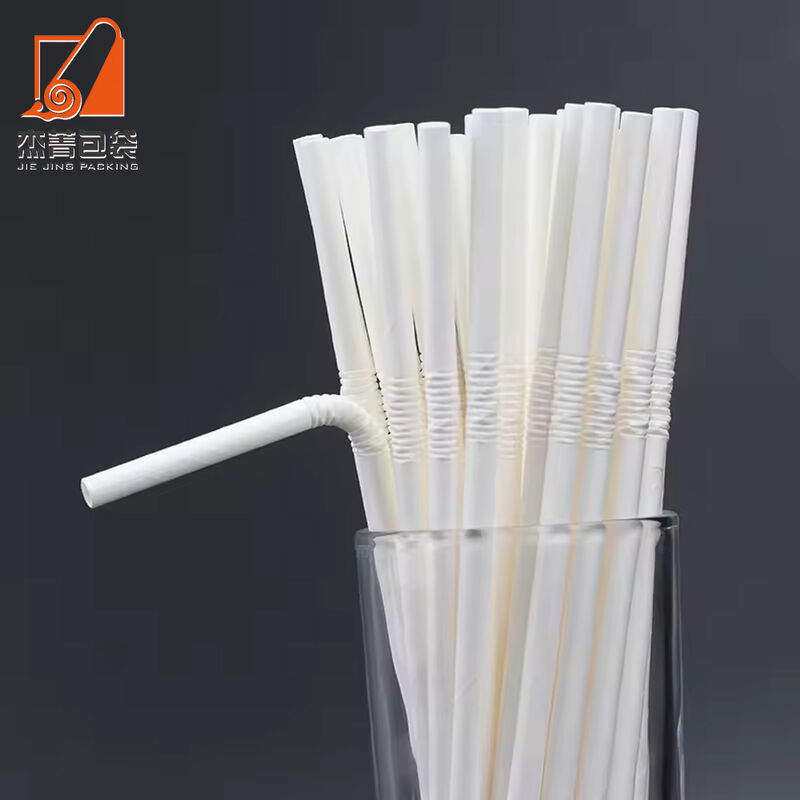 Competitive price good quality Eco friendly and customizable u shaped flexible paper straw