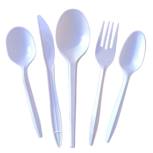 Wholesale biodegradable corn starch plastic knife fork spoon eco- friendly plastic cutlery compostable plastic tableware