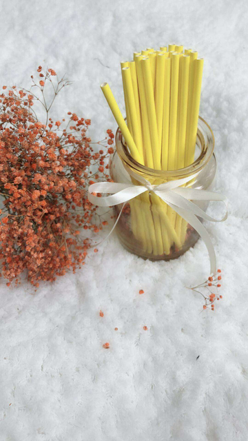 Biodegradable Disposable Printing Drinking Straws with Printed Design Patterns Wrapped Juice Straw