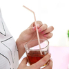 Disposable Colored Elbow plastic 100 Piece Set Extended And Bendable Straw