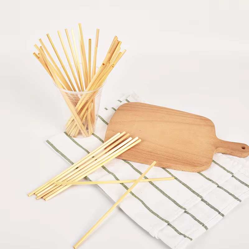 20cm Compostable Biodegradable Wheat drinking straw 8 inches long for beverage Eco-friendly wheat straws