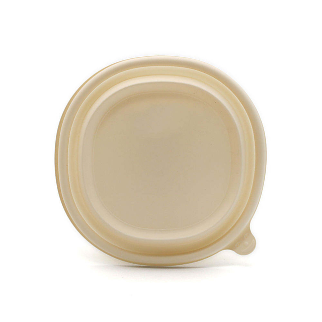 Disposable Customized Sugarcane Bagasse Bowl With Lid Food Container Cup For Beverage Packaging