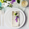 BBQ Party Events Wedding Disposable Tableware Food Plate Biodegradable Dinnerware Corn Starch Dinner Plate