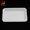 Eco-friendly disposable Biobased tableware 227mm length corn starch plate white custom logo printing for party