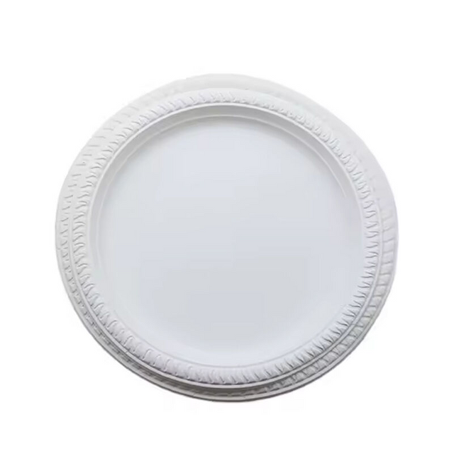 9 inch Cornstarch Bio-Based Round Plate Biodegradable Disposable Degradable Tableware