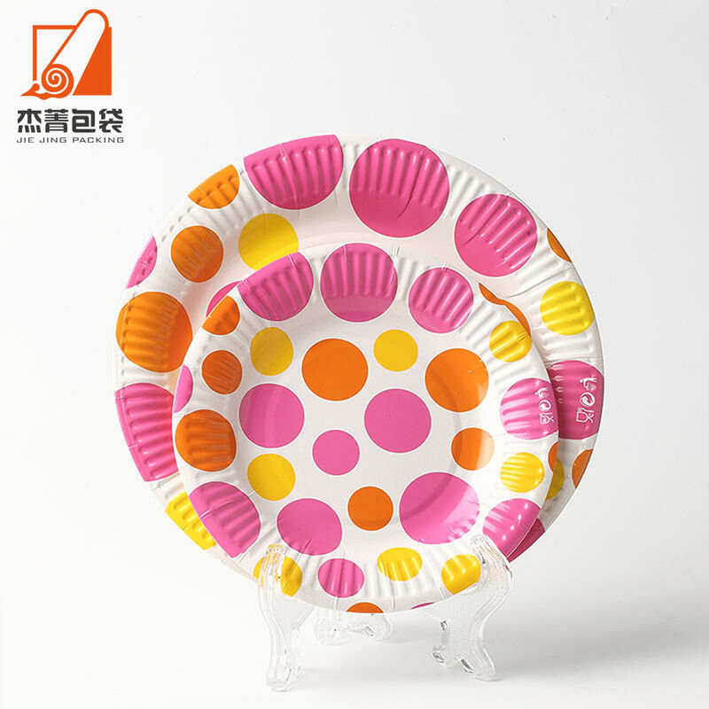 Custom Paper plates Disposable paper plate Cartoon children's Christmas party paper plates