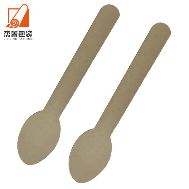 Biodegradable Compostable Sugarcane Bagasse Cutlery Spoon Set Food Grade Dinnerware for Party Desserts