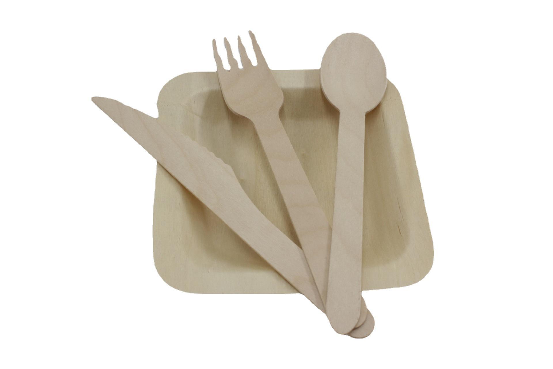 Tableware Wooden Cutlery Large Head Wooden Spoon Factory Price Biodegradable Disposable With good service
