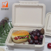 Compostable dishware take away food container for restaurant, restaurant take away boxes, 9*6 inch bagasse lunchbox