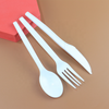 Disposable Biodegradable Corn Starch Knife Fork Spoon Pack Set Compostable Cornstarch Cutlery