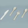 Biodegradable Compostable Sugarcane Bagasse Paper Cutlery Fiber Pulp Fork Knife Spoon Cutlery