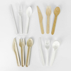 Compostable Cutlery Biodegradable Corn Starch Disposable Plastic Tableware Sets Spoon Knife And Fork