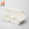 Biodegradable Pulp Molding Food Takeaway Packaging Clamshell Sugarcane Bagasse Disposable Lunch Packing Boxes