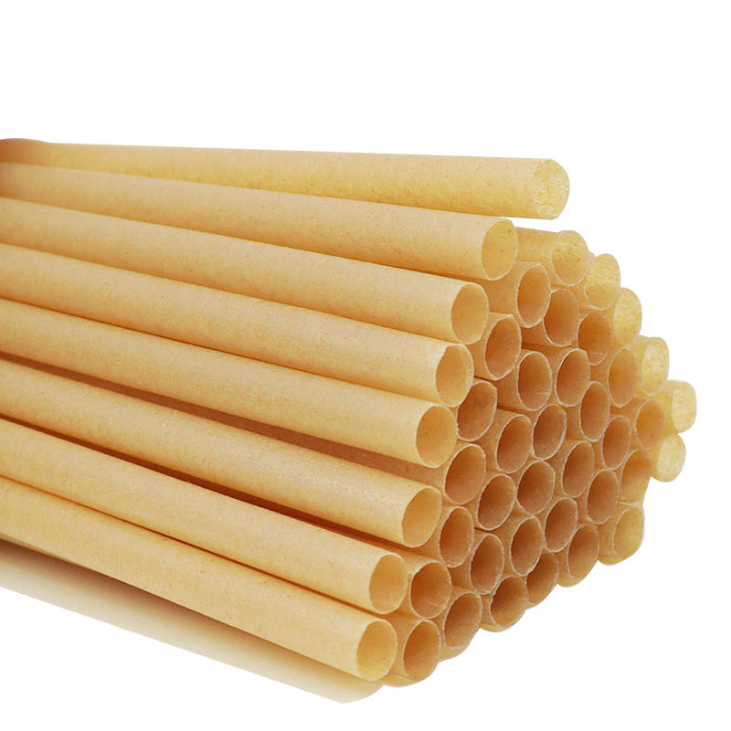 Pla Compostable Sugar Cane Bagasse Drinking Straw Biodegradable Sugarcane Straws