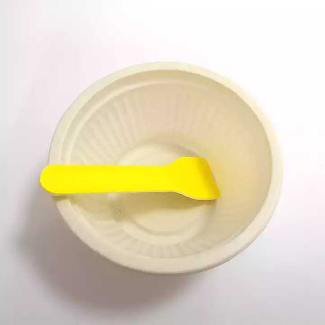 Disposable Paper Ice Cream Spoon Mini Disposable Paper Ice Cream Scoop Colored