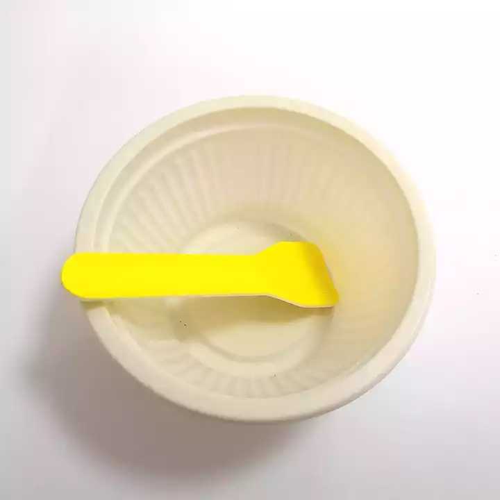 Disposable Paper Ice Cream Spoon Mini Disposable Paper Ice Cream Scoop Colored