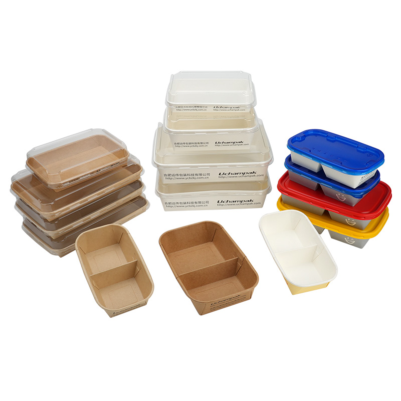 Factory custom logo size, food quality, paper biodegradable, party picnic food container