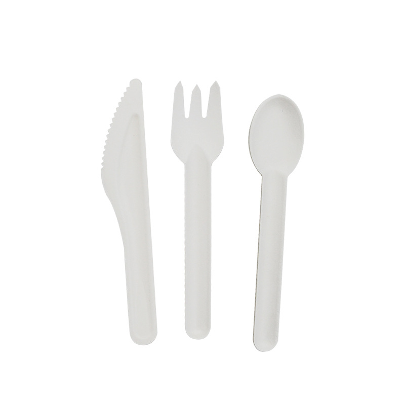 Biodegradable Disposable Paper Cutlery Paper Knife Fork& Spoon for Restaurant, Party
