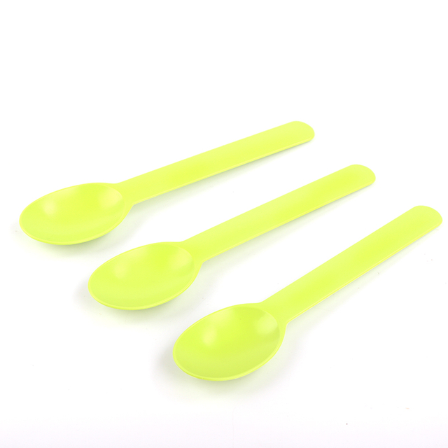 Cornstarch Utensils CPLA PLA Biodegradable Yogurt Spoon Eco-friendly Disposable Ice Cream Spoon