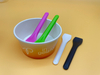 Compostable Biodegradable Disposable Mini Cute PLA Colorful Ecofriendly CPLA Yogurt Ice Cream Spoon for Dessert Frozen Jelly