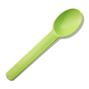 Creative PLA PP Disposable Ice Cream Colorful 15cm Coffee Ice Cream Spoon