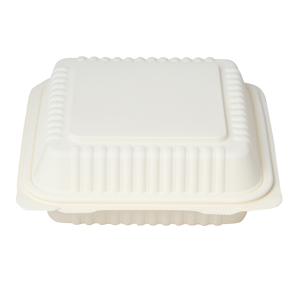 Eco-friendly Biodegradable Disposable Microwaveable TakeOut Food Containers Corn Starch Lunch Box Microwave Disposal Container