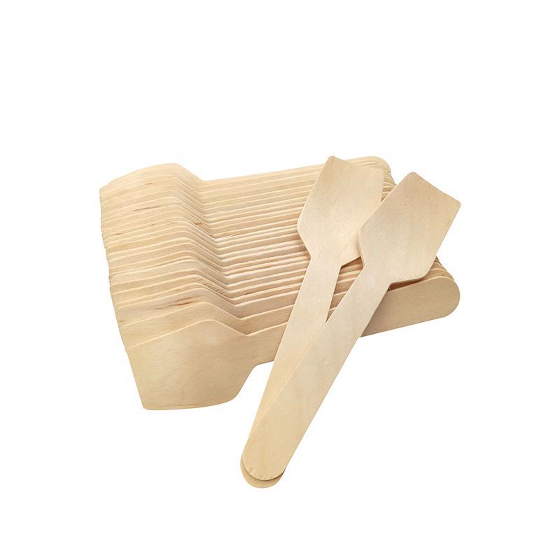 Wholesale Natural Disposable Wooden Spoon Bulk Cheap for Ice Cream Spoon