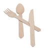 Hot Sale Modern Biodegradable Cutlery Wooden Spoon Fork and Knife Tableware Set