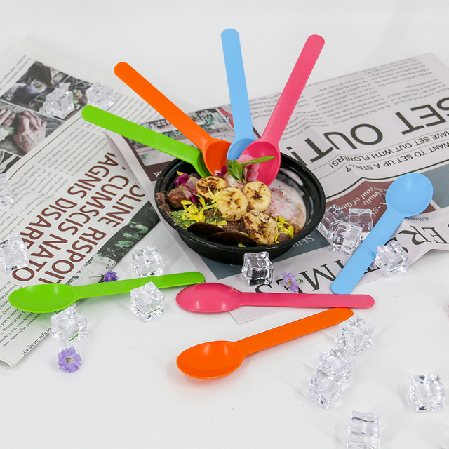 Großhandel umwelt freundlicher biologisch abbaubarer Joghurt löffel zum Mitnehmen für Eis