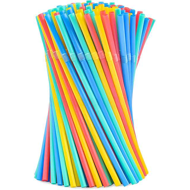 Disposable Plastic Straws Plastic Individually Packaged Degradable PLA Plastic Straws For Party