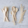 Biodegradable Wooden Spoon Fork Knife Set Single Use Compostable Cutlery Wooden Cutlery Sets Disposable Tableware