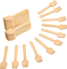 95mm Disposable Square Spoon Tasting Wood Pointed Spoon Ice Cream Spoon