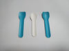95mm Customized Disposable Ice Cream Spoon Red Color Yellow Color White Frozen Yogurt Paper Spoon